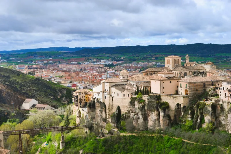 Parador de Cuenca monastery on the cliffs above the Huecar gorge